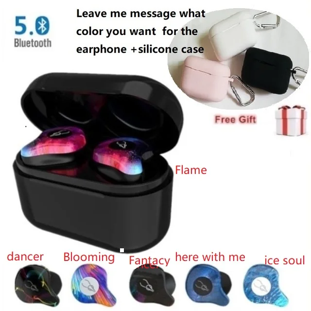 Оригинальные беспроводные наушники Sabbat X12 Pro 5,0, Bluetooth, спортивные наушники, Hi-Fi гарнитура, свободные руки, водонепроницаемые наушники с зарядкой - Цвет: add the case