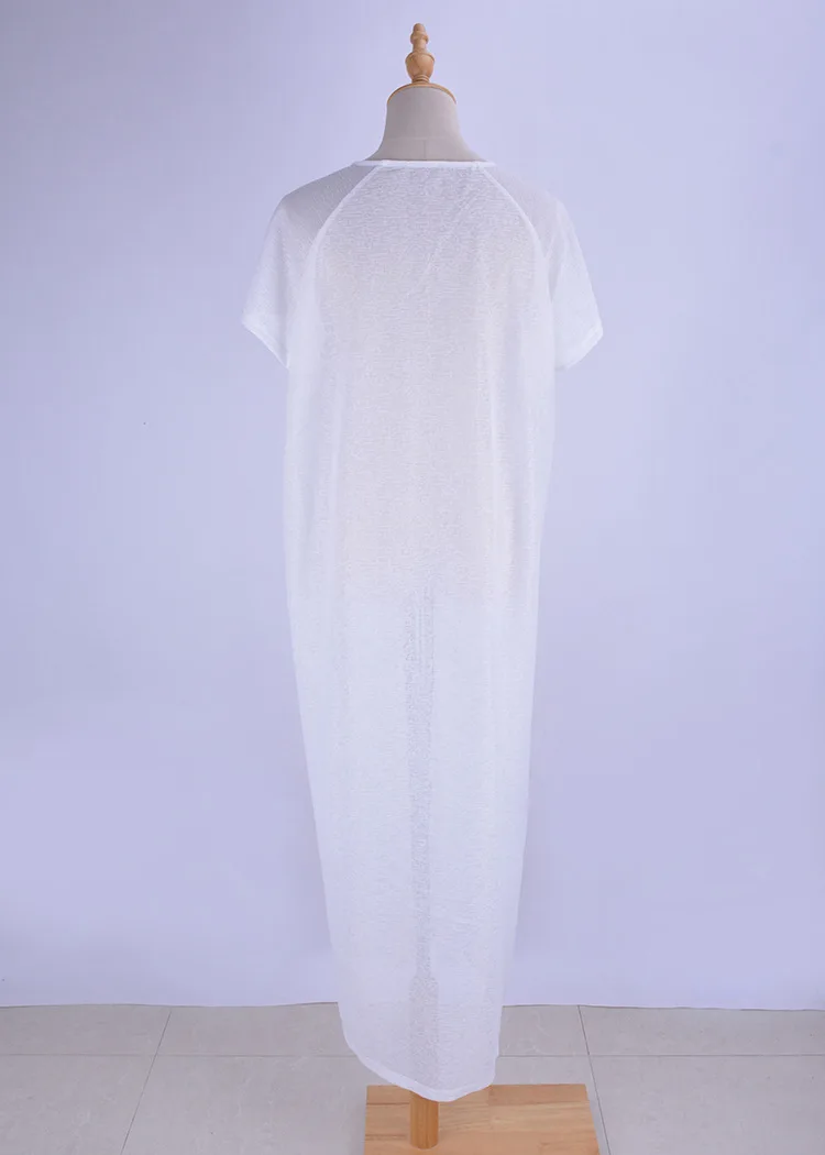 Women's Chiffon Embroidered Turkish Kaftans Beachwear cover up beach dress