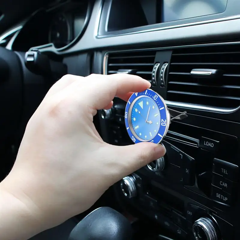 Automobile Quartz Clock Car Decoration Watch Ornaments Vehicle Auto Interior Watch with Air Conditioning Outlet Clip