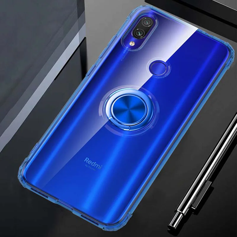 Прозрачный 3D противоударный чехол для Xiaomi mi 9 mi 9 SE 9T CC9 CC9E A3 Lite Red mi Note K20 7 7A Магнитный кронштейн для автомобильного телефона