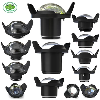 

Camera Diving Fisheye Wide Angle Lens Dome Port Waterproof Flash Strobe for Sony Canon Nikon Camera Underwater Housing Case