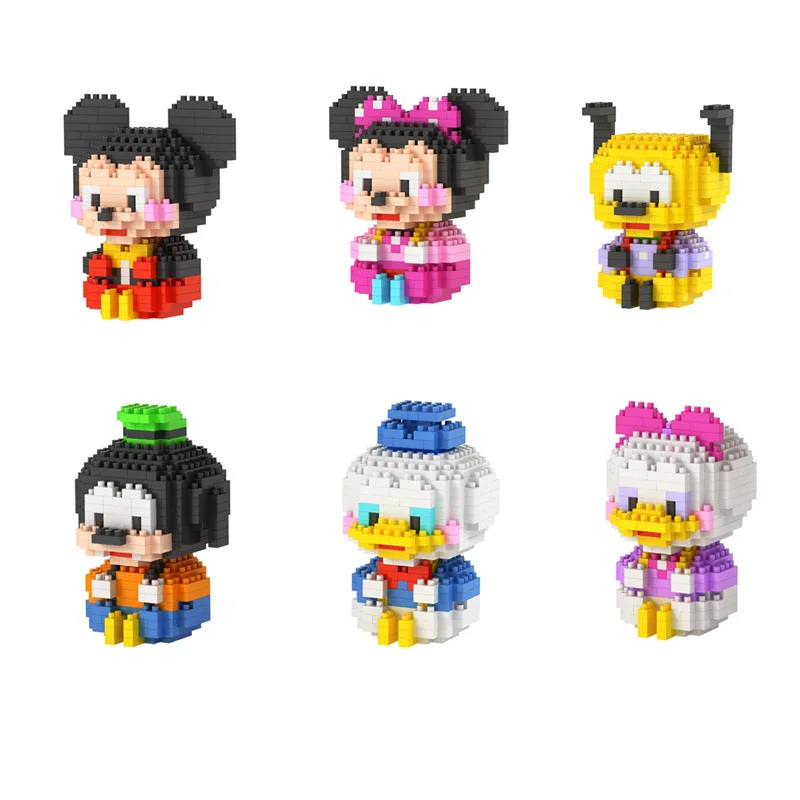 Disney Mickey Mouse Diamond Building Blocks Minnie Mouse Daisy Pluto Donald Duck Mini Mattoni Giocattoli Per Regalo Di Natale