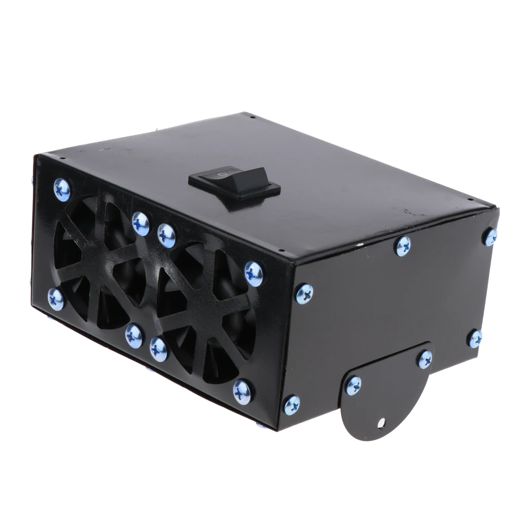 Windshield Car Heater Fan - Portable Car Defroster Defogger 12V Truck Car Heat Fan 500W (Black)