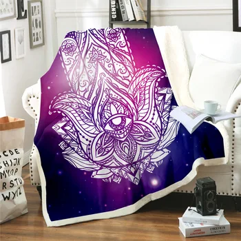 

NEW Bohemian Flowers Blanket 3D Print Sherpa Blanket on Bed Kids Girl Flower Home Textiles Dreamlike Style 05