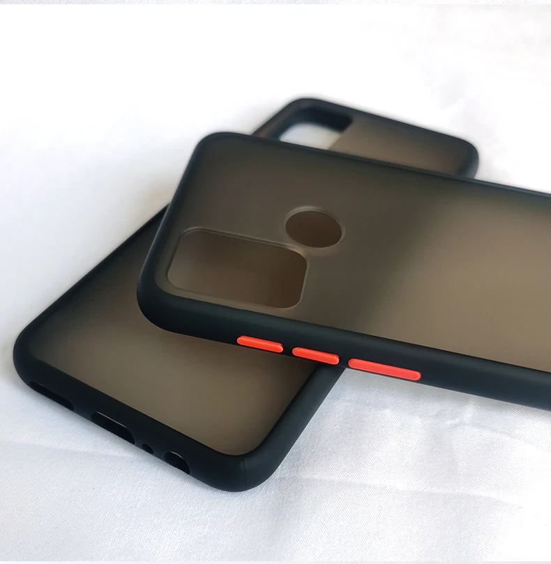 Translucent shock proof matte cover case for Samsung Galaxy A21s or A21 or A20s or A20