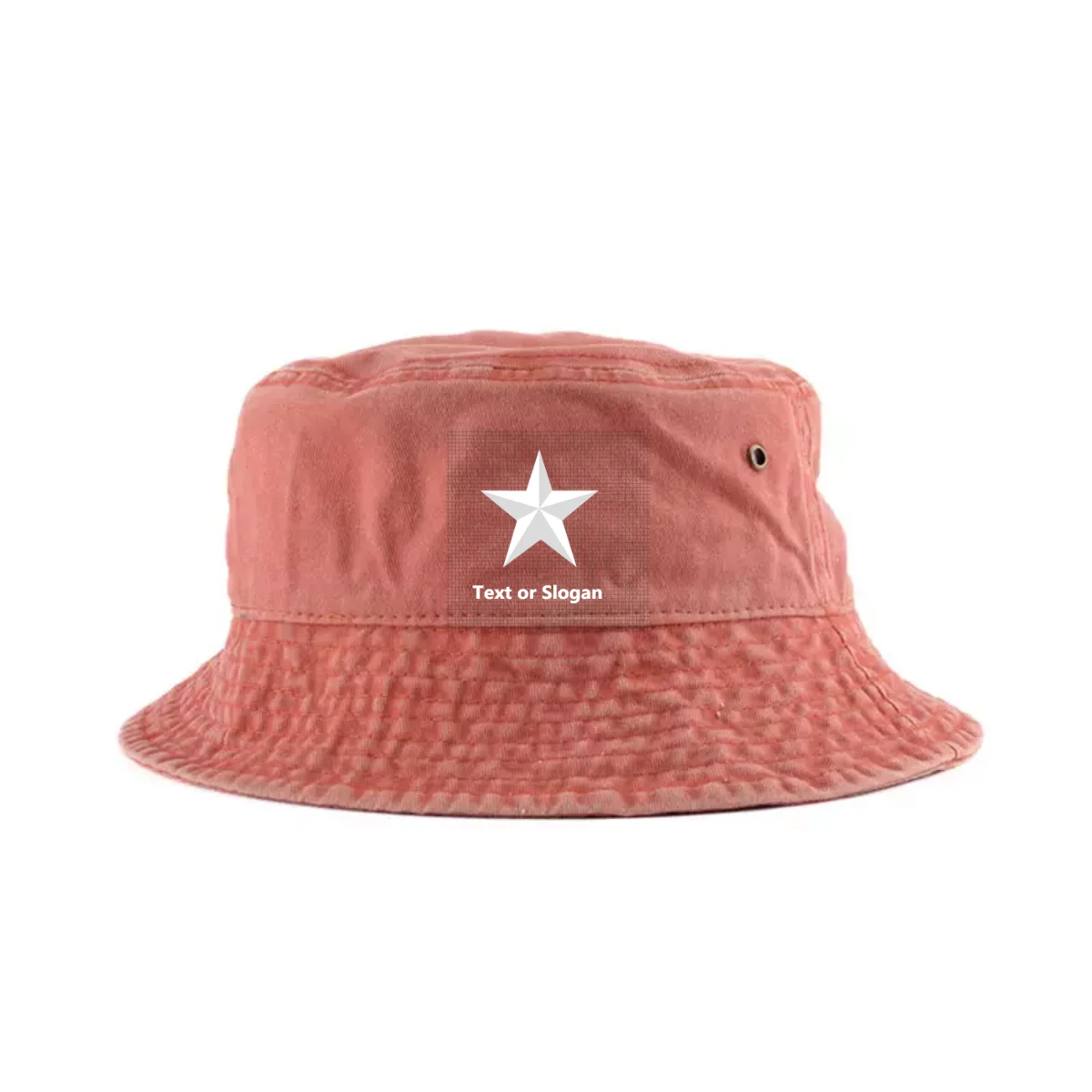 Cap Washed Blank Denim Bucket Hat 