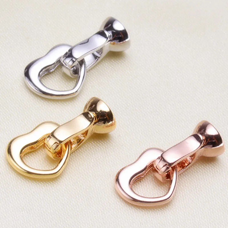 

Clasps For Jewelry Making Fastening Accessories 925 silver plating Cubic Zirconia Clasps For DIY Pearls Necklace Bracelet Clasp