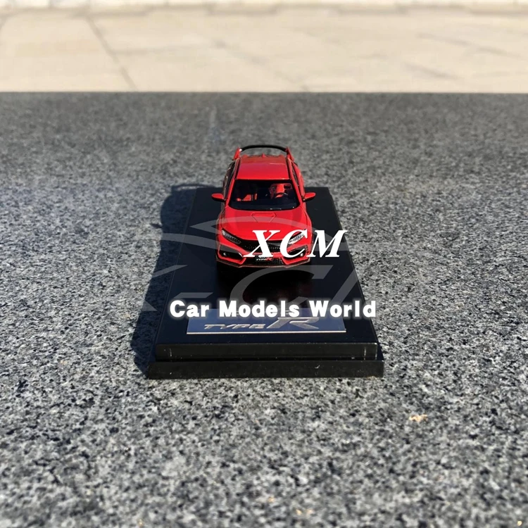 Литье под давлением модель автомобиля ЖК-дисплей модели для Тип-R 1: 64(красный)+ маленький подарок