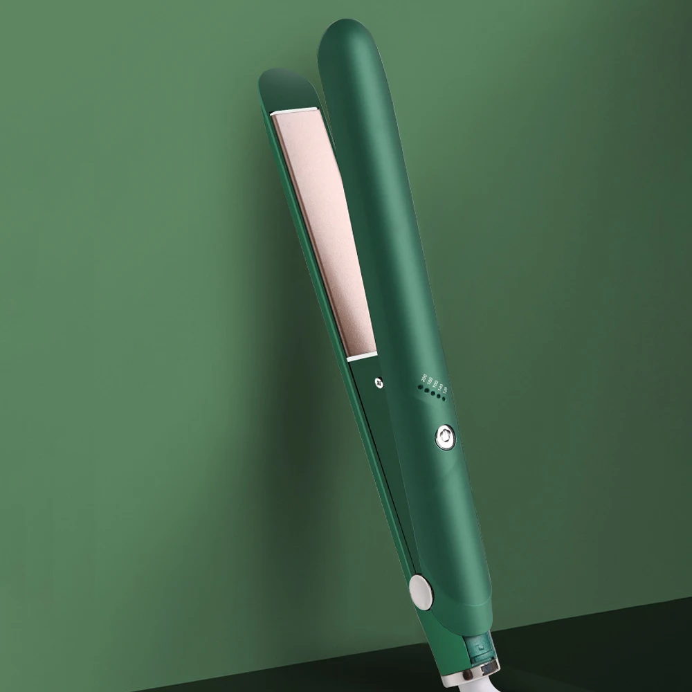 

Ceramic Straightening Irons 1 inch Anion Fast Heating Hair Straightener Curler LED Dispaly Hair Styling Tool For Travel Home Use