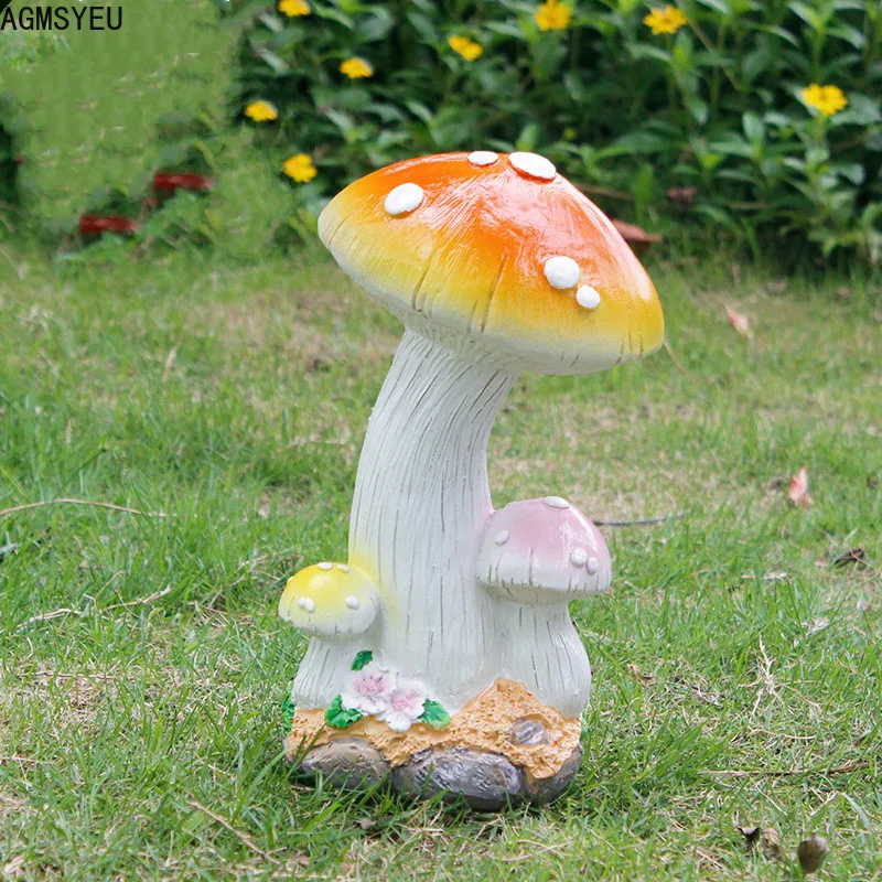 Champignon géant gonflable à DEL pour décoration de jardin, pour scène, cour, marche, chemin, cour (bleu, 2,5 m