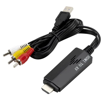 

HDMI To 3RCA Composite AV/CVBS Video Audio Converter HDMI2AV Adapter Support NTSC/PAL For VCR PS4 Camera DVD