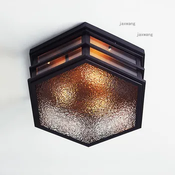 

American LED Retro Glass Ceiling Lights Modern Ceiling Light Nordic Bedroom Ceiling Lighting Living Room Creative Light Fixtures