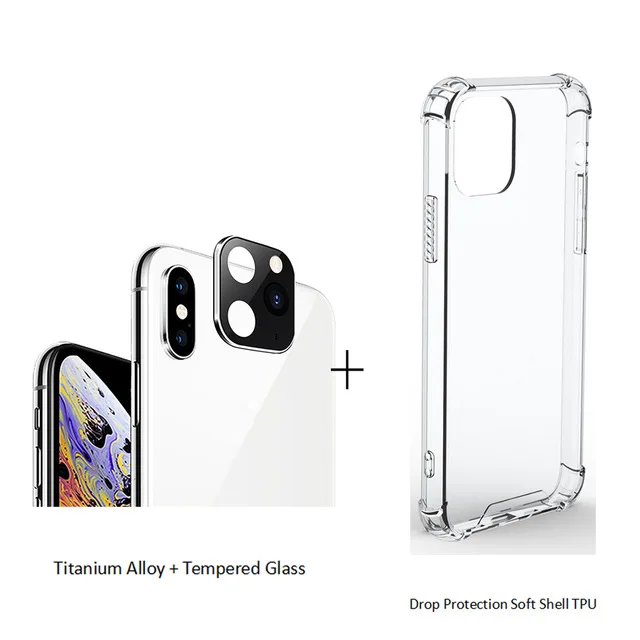 Секундная Замена для IPhone 11 PRO MAX применимый IPhone Apple X XS наклейка на рассеиватель Модифицированная крышка камеры чехол из титанового сплава