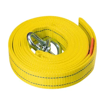 

3m Car Towing Rope Tow Cable Strap Towing Pull Rope with Hooks For Automobile Outdoor emergency HOT
