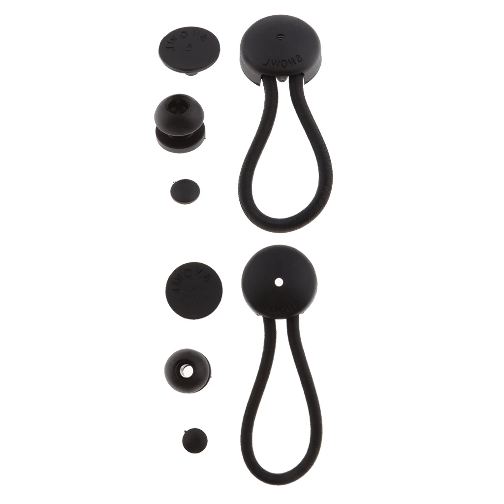 2 Pcs Bungee Bungie Cord Tie Down Straps Set for Boat Marine Yacht