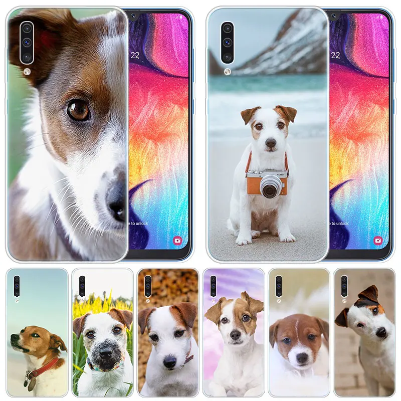 

luxury Silicone Case Jack Russell Terrier Dog for Samsung Galaxy A50 A70 A80 A40 A30 A20 A10 A20E A2 CORE A9 A8 A7 A6 Plus 2018