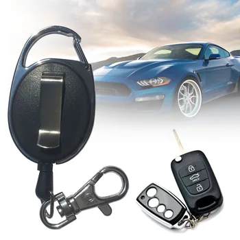 

Pull Buckle Lanyard Multifunctional Belt Clip Fishing Retractable Key Chain Recoil Tying Tool Reel Alloy Black Release Portable