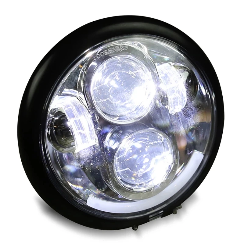 

Universal Vintage LED Super Bright Motorbike Headlight Classic Bobber Headlamp Customized 5.75 Inch For Halley 883 GV300S