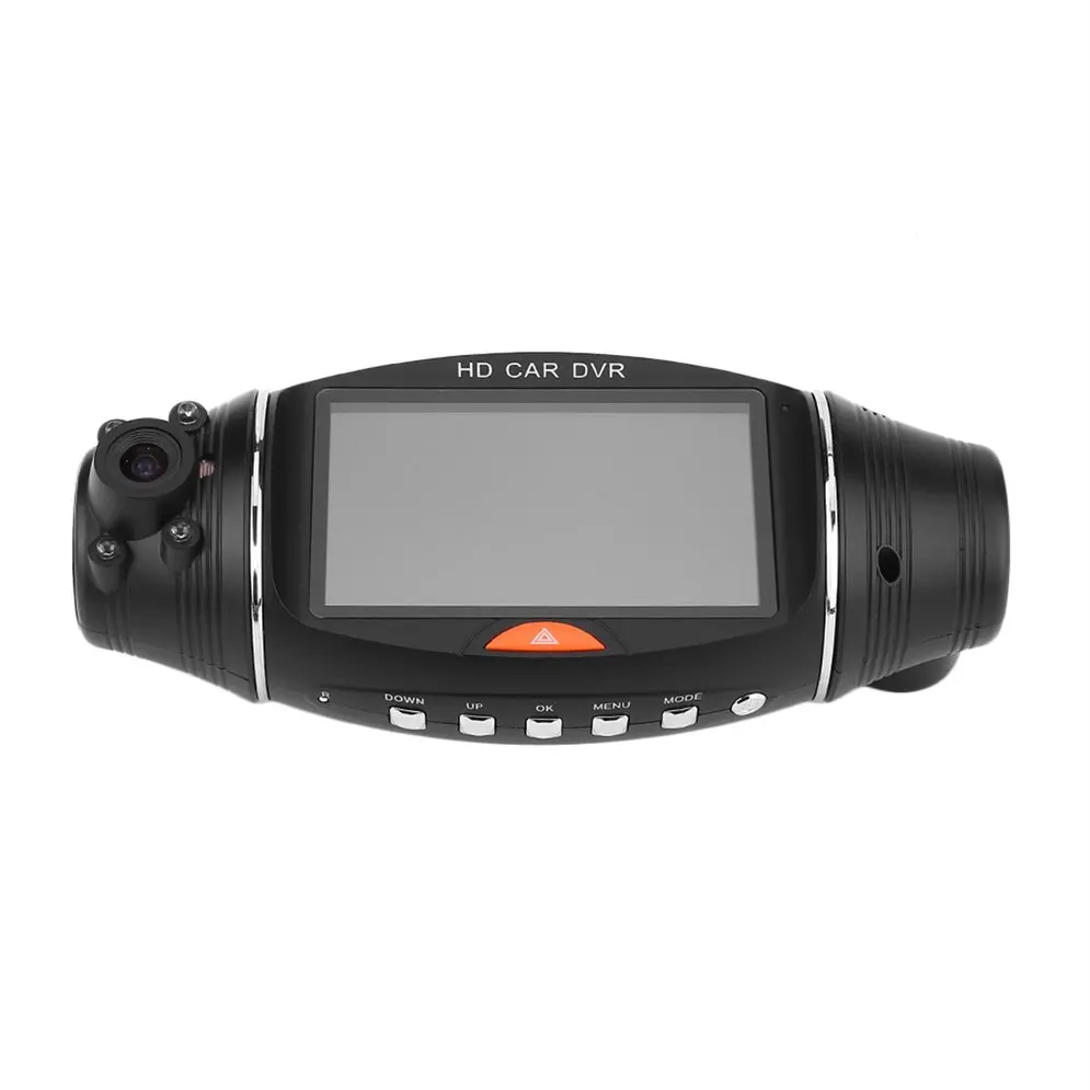 2,7 дюймов двойной объектив Автомобильный видеорегистратор Камера gps трекер HD 1080P видеокамера ночного видения dvr рекордер видеорегистратор