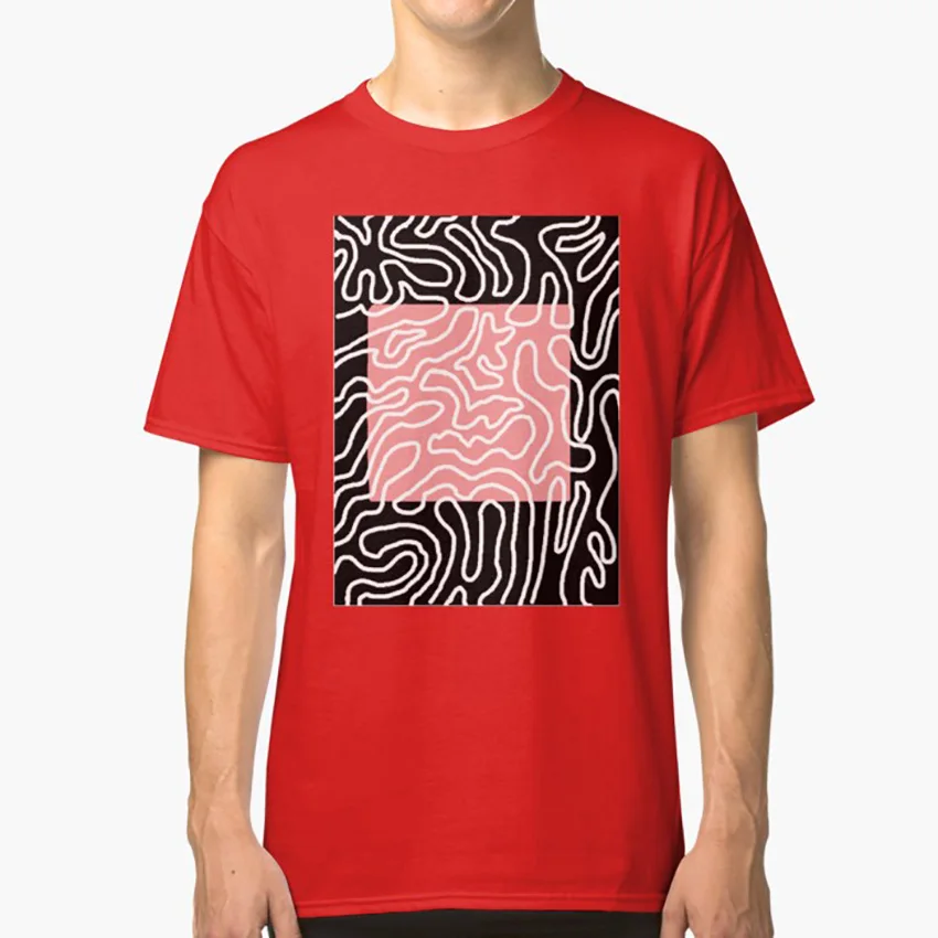 shirt topography keith haring 90s black 