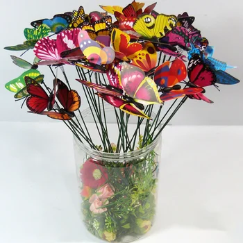 

10 Pieces Single and double Artificial butterfly manual Christmas Home decoration accessories Gift for Crafts decoration Wedding