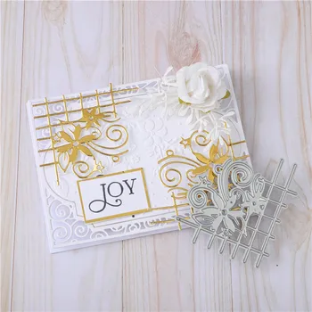 

YaMinSanNiO Fence Flower Sets Metal Cutting Dies for Card Making Scrapbooking Album Embossing Paper Stencil Craft Die Cut Decor