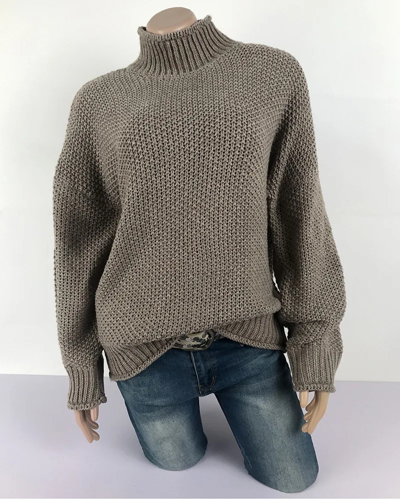 Водолазка; свитер женский длинный рукав трикотажное эластичное свитер тонкий джемпер осень зима черный женский свитер-пуловер Одежда
