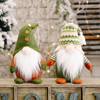 

Knitted Non-woven Tomte Christmas Standing Posture Faceless Gnome Doll Decoration Christmas Tree Decor Rudolph New Years Gift