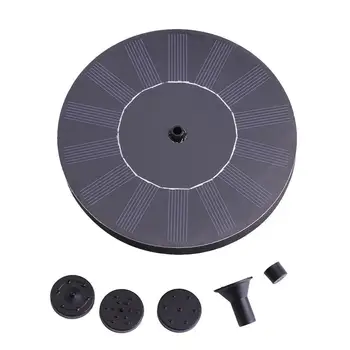 

7V Solar Power Fountain Pump Engineering Plastic Floating Fountain Water Pump for Garden Pond Pool Fish Tank 180L/H 1.4W