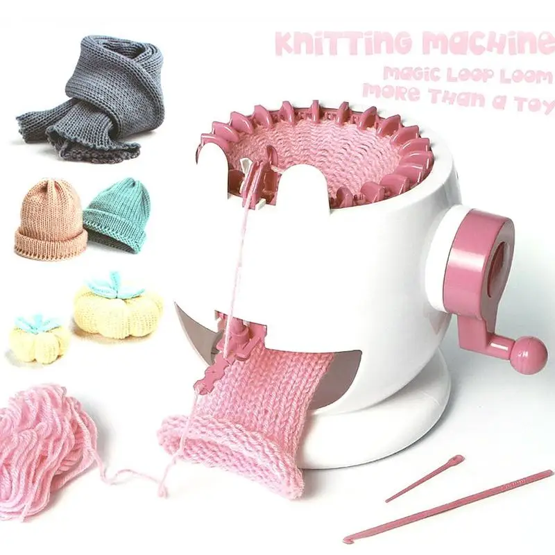  Simulation Hand Knitting Machine Weaving Loom Kids Pretend Play Toys Children Educational Learning 