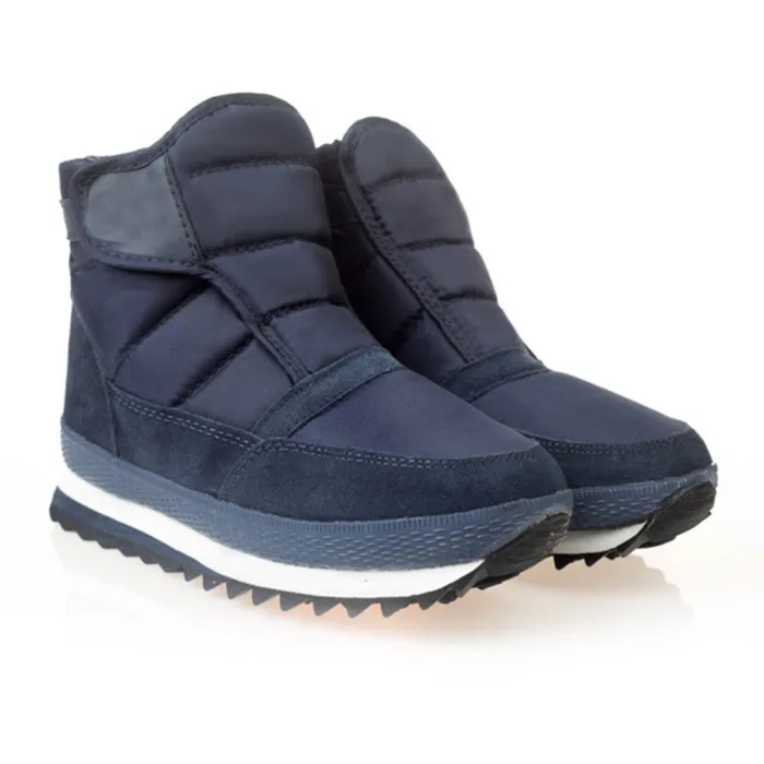 Мужские зимние ботинки; зимние теплые водонепроницаемые ботильоны с флисовой подкладкой; Повседневная обувь для пеших прогулок; BHD2