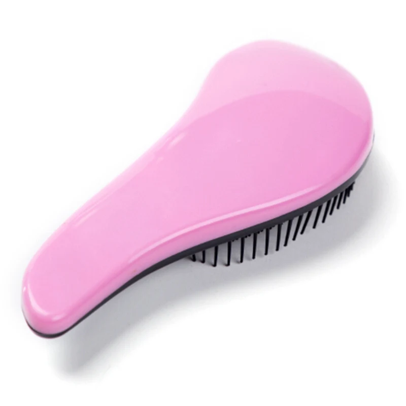 PK Baby Kids and Women Detangling Hair Brush Combs Salon Gentle Anti-static Brush Wet Dry Bristles Handle Curly - Цвет: PK