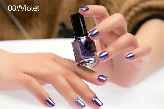 14 Colors Mirror nail Sexy Metallics Nail Polish Soak Off Nail Art For Women Girl beauty Makeup Tool Semi Permanent Varnish