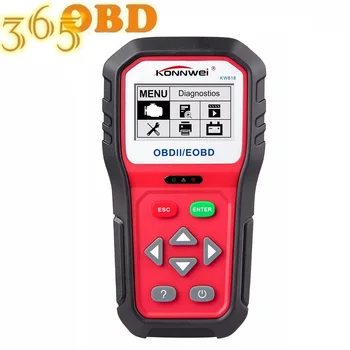 

New KONNWEI KW818 Car Engine Fault Code Reader Scanner Auto Automotive Engine Diagnostic Scan Tool 12V KW818 Multi-Languages