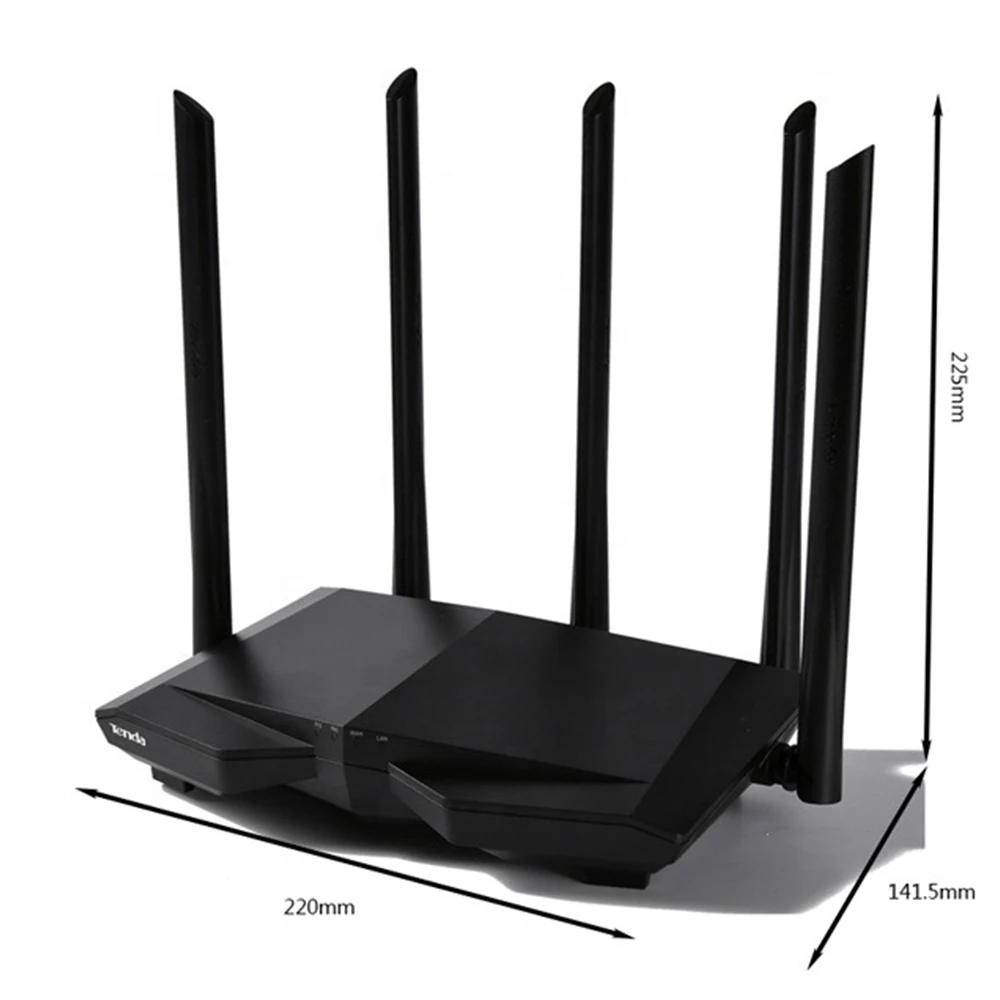 Tenda AC7 Беспроводные Wi-Fi роутеры 11AC 2,4 ГГц/5,0 ГГц Wi-Fi ретранслятор 1* WAN+ 3* LAN порты 5* 6dbi антенны с высоким коэффициентом усиления умное управление приложением