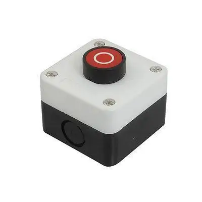 

Momentary Red Sign N/C Normal Close Push Button Switch Station AC 600V 10A