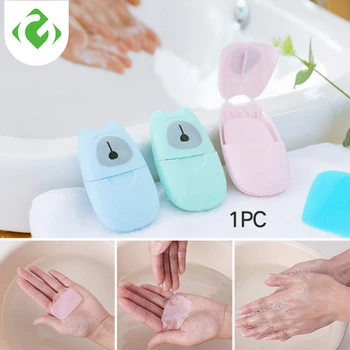 

50PCS/box Disposable Portable Boxed Soap Papers Hand Washing Outdoor Convenient for travel hiking outdoor camping GUANYAO