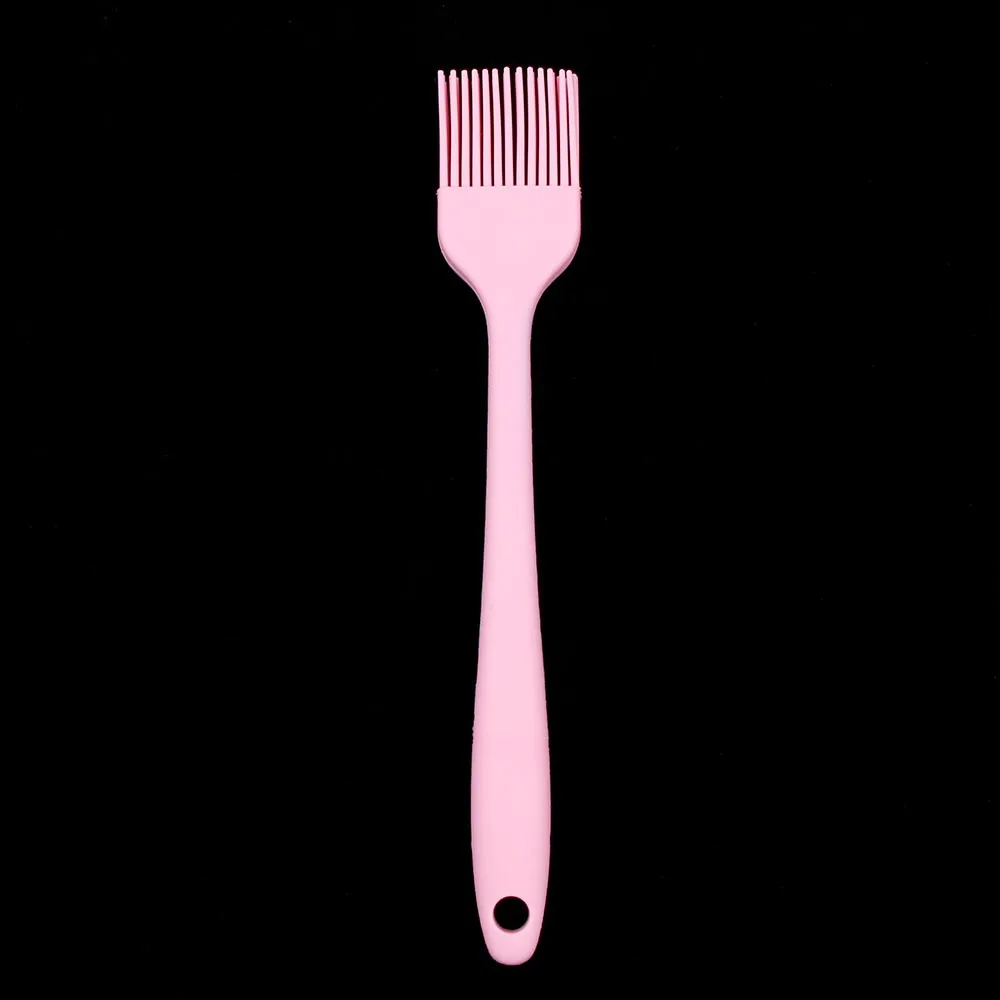 Pink Многоразовое масло для гриля bresesl силиконовая Кондитерская щетка для выпечки жаропрочная форма для хлеба для приготовления теста масло крем щетка кухонный гаджет - Цвет: Pink