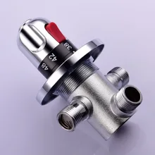 Постоянная температура смесительный клапан открытый Душ Солнечная медь постоянная температура клапан смеситель для душа Термостатический