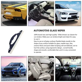 

New Soft Silicone Car Window Wash Cleaner Wiper Squeegee Drying Blade Shower Kit Car Care Wash Cleaner Wiper