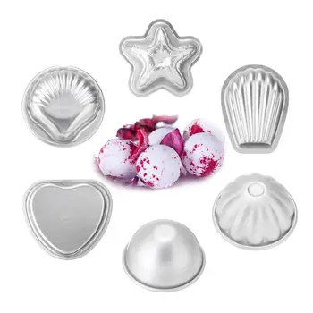 

16PCS 6 Style DIY Metal Bath Bomb Mold Crafting Bath Bombs Handmade Soaps & Cake R3MF