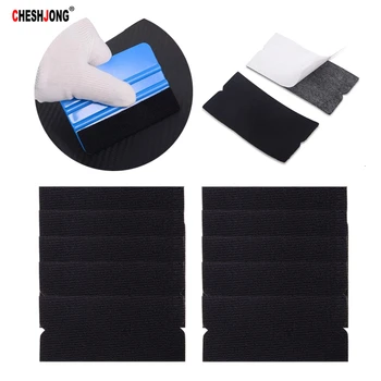 

Cheshjong 10pcs Car Tools Car Wrap Felt Fabric Replaceable Felt Edge Cloth Self Adhesive Glue No Scratch For Scraper Squeegee