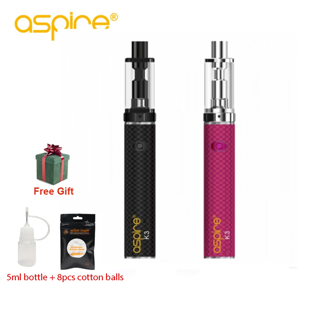 Оригинальный Aspire K3 набор быстрого запуска с k3 aspire Танк мундштук для электронной