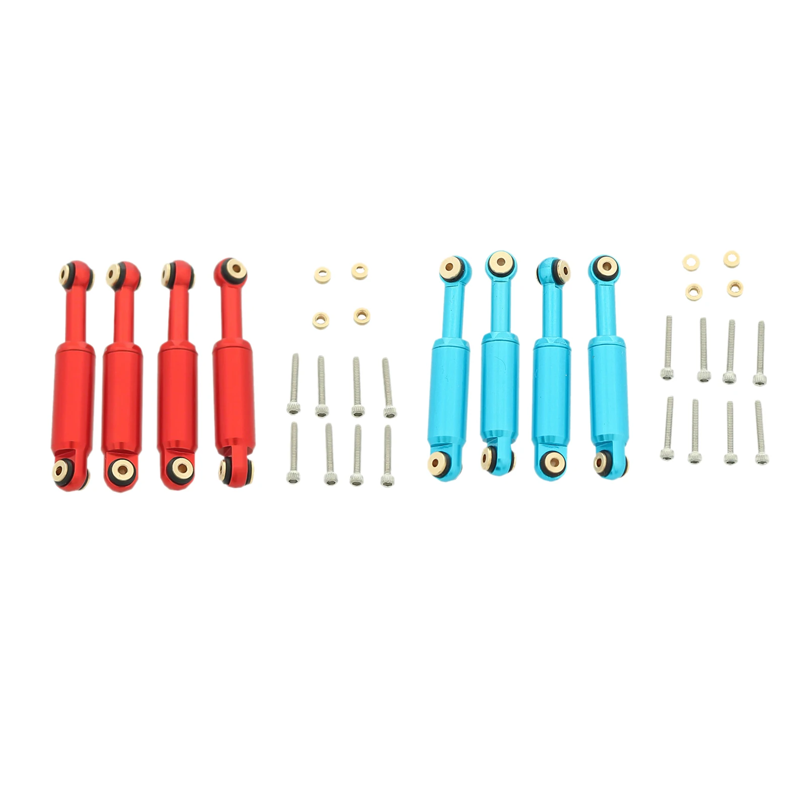 8 Pieces Upgrade Oil Filled Shock Absorber for Axial RC Caterpillar Car Red Blue | Игрушки и хобби