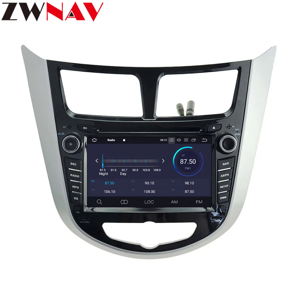 Best Car Radio Multimedia no 2 din Android 9.1 9.0 Video Player Navigation GPS For solaris Hyundai 1 2 Accent Verna sedan 2011 2012 5