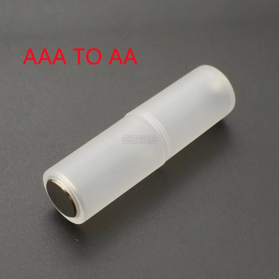 Преобразователь батарейки AAA в AA адаптер держатель пластиковый чехол переключатель оптовая продажа| |