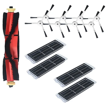 

Main Brush Side Brushes Activated Carbon Filter for Xiaomi Roborock S5 Max S6 S60 S50 S51 S55 T4 T6 Robot Vacuum Cleaner