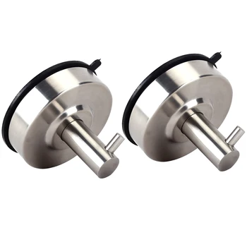 

Round Home Vacuum Clothes Hanger Easy Install Hat Towel Seamless Kitchen Wall Hook Strong Suction Bathroom Stainless Steel