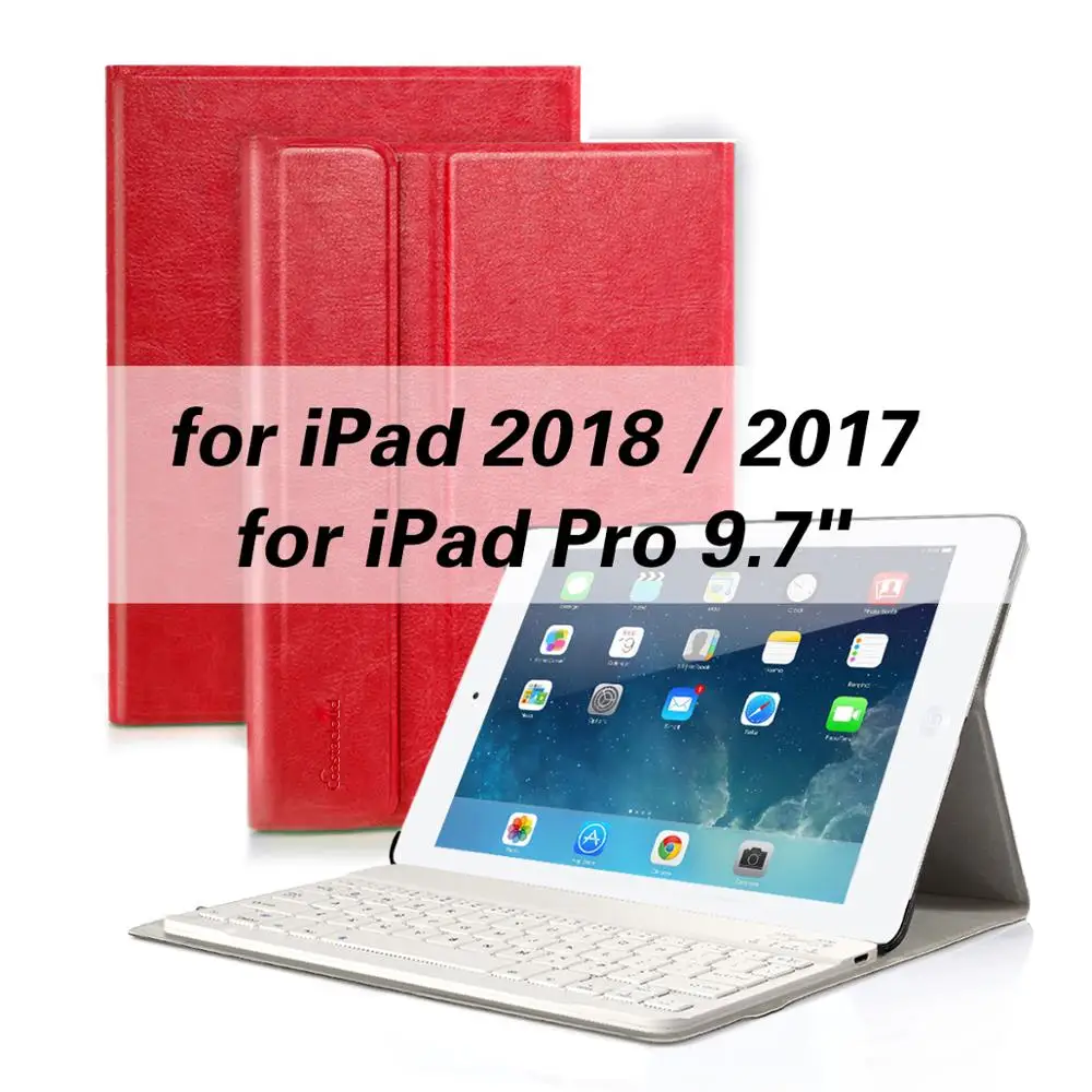 Smart Keyboard Чехол для iPad 9,7 для iPad 2/3/4, iPad Air 2 iPad Pro 9," Bluetooth клавиатура чехол с подставкой Чехол - Цвет: iPad Pro 9.7 2018 17