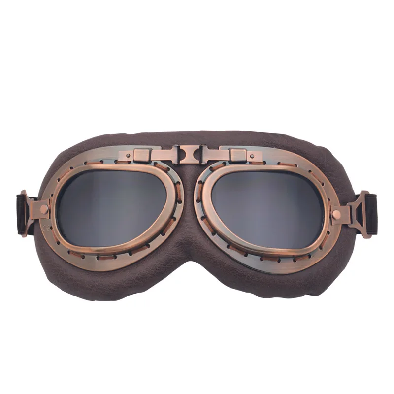 Bronze Harley Goggles Motorcycle Glasses Off-road Goggles Vintage Motorcycle Eye-protection Goggles Karting Bicycle Glass